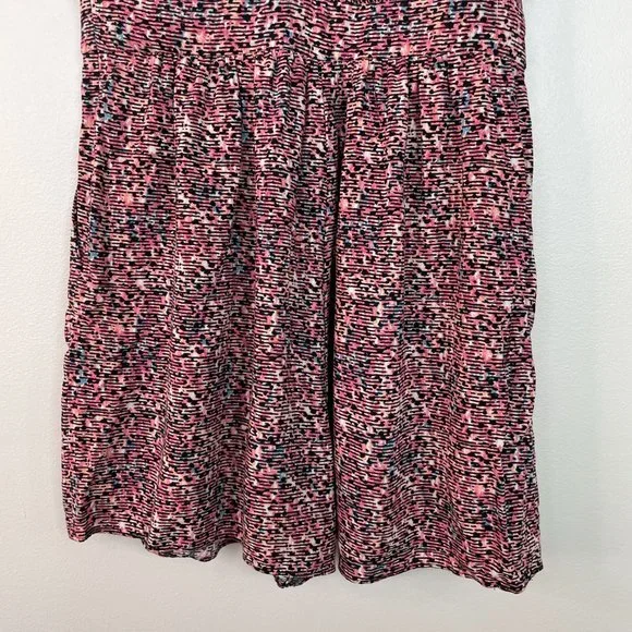 BCBGeneration Romper 2 Pink Black Pleated One Shoulder Pockets BCBG Women's - Picture 6 of 14